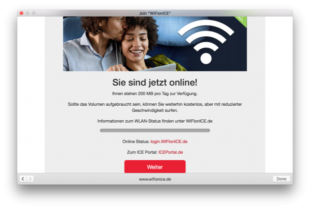 ... der Deutschen Bahn braucht eine Bestätigung.(Screenshot: Golem.de)